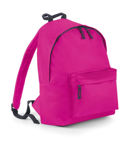  Junior Fashion Backpack - Bagbase Fuchsia Graphite Grey