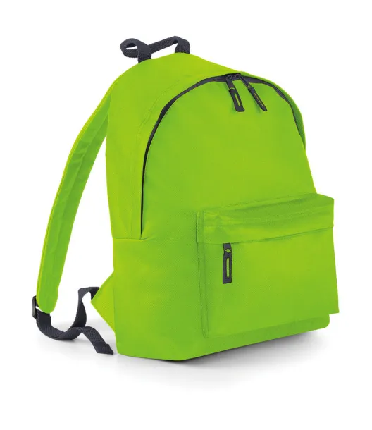  Junior Fashion Backpack - Bagbase Lime Graphite Grey