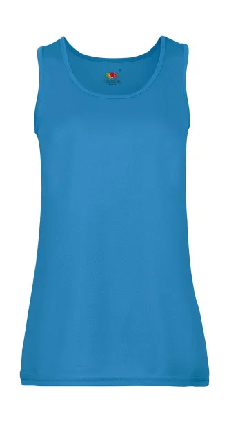  Ladies Performance Vest - Fruit of the Loom Azure Blue