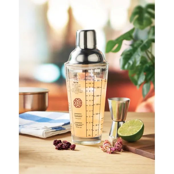 POLITAN Glass cocktail shaker 400 ml Transparent