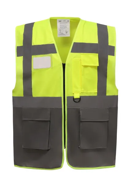  Fluo Executive Waistcoat - Yoko Fluo Yellow Siva