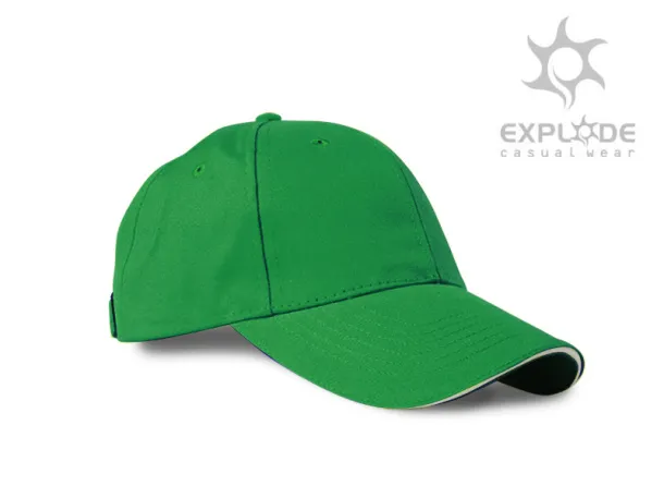 SPRINT 6 panel sandwich cap - EXPLODE Kelly green