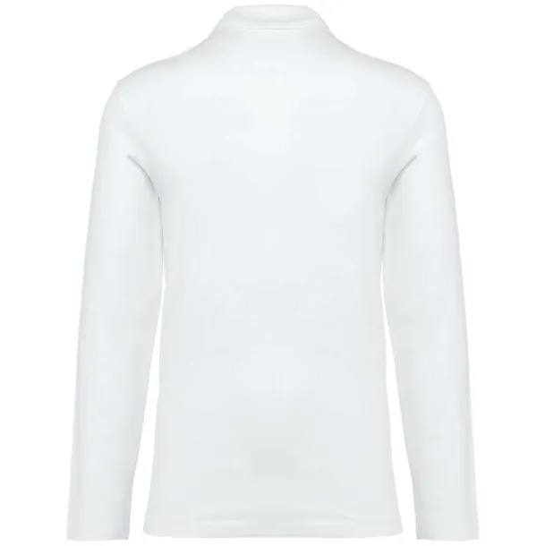  SUPIMA® muška polo majica dugih rukava, 230 g/m2 - Kariban Premium Bijela