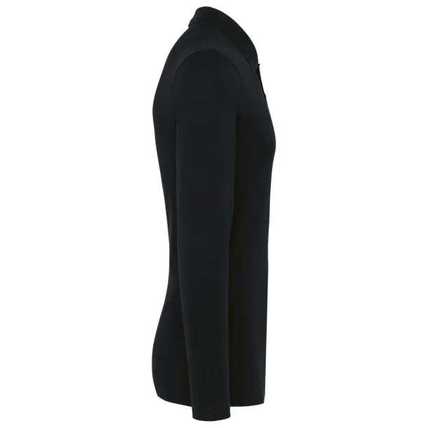  MEN'S LONG-SLEEVED SUPIMA® POLO SHIRT - Kariban Premium Crna