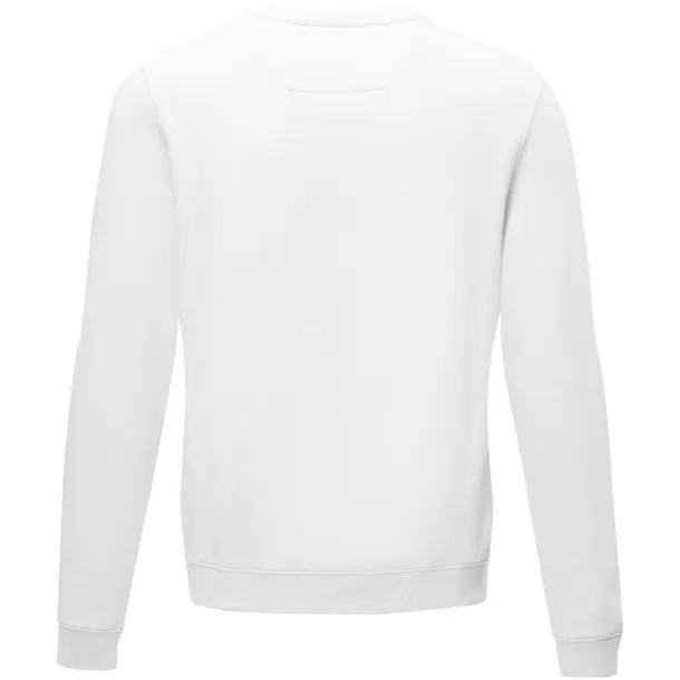 Jasper men’s GOTS organic GRS recycled crewneck sweater - Elevate NXT White