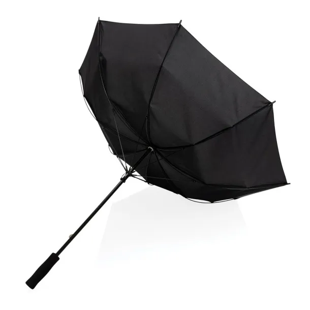  23" Impact AWARE™ RPET 190T Storm proof umbrella - XD Collection Black 