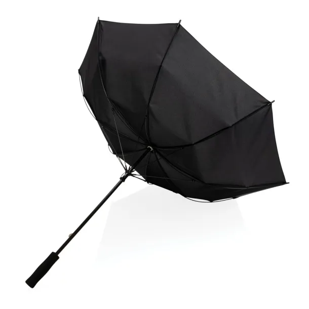  23" Impact AWARE™ RPET 190T Storm proof umbrella - XD Collection Black 