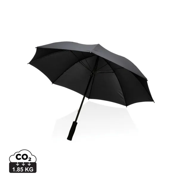  23" Impact AWARE™ RPET 190T Storm proof umbrella - XD Collection Black 