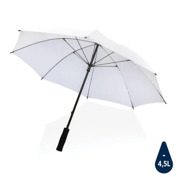  23" Impact AWARE™ RPET 190T Storm proof umbrella - XD Collection White 