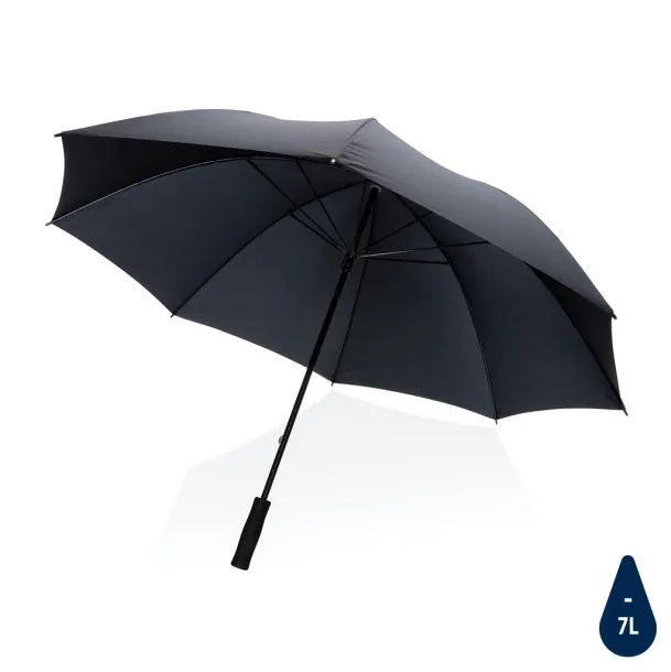  30" Impact AWARE™ RPET 190T Storm proof umbrella - XD Collection Black 