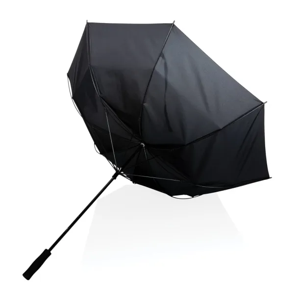  30" Impact AWARE™ RPET 190T Storm proof umbrella - XD Collection Black 