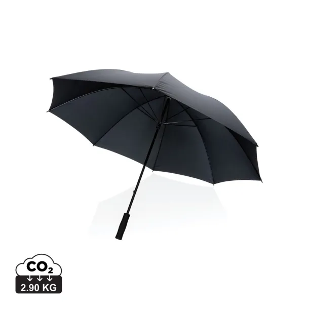  30" Impact AWARE™ RPET 190T Storm proof umbrella - XD Collection Black 