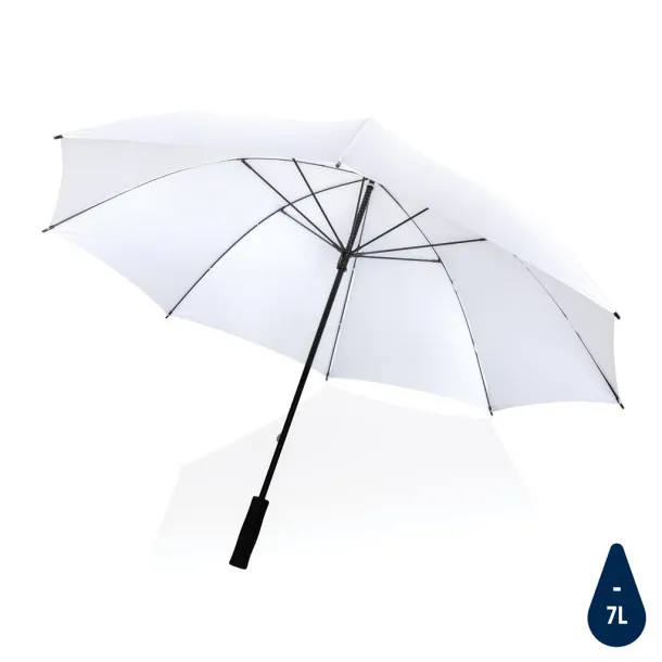  30" Impact AWARE™ RPET 190T Storm proof umbrella - XD Collection White 