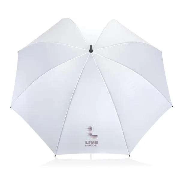  30" Impact AWARE™ RPET 190T Storm proof umbrella - XD Collection White 