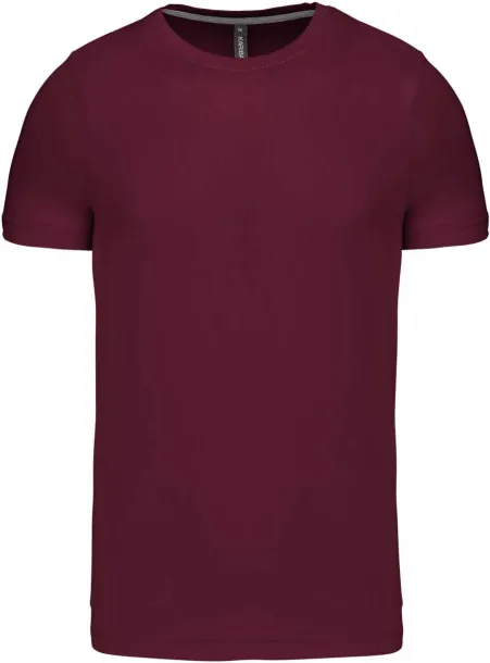  SHORT-SLEEVED CREW NECK T-SHIRT - Kariban Wine