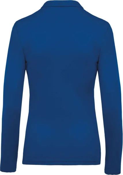  LADIES’ LONG-SLEEVED PIQUÉ POLO SHIRT - Kariban Light Royal Blue