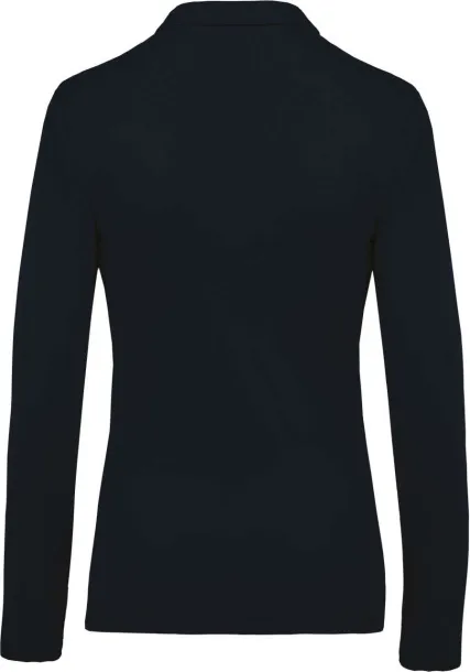  Ženska polo pique majica dugih rukava, 180 g/m2 - Kariban Mornarsko plava