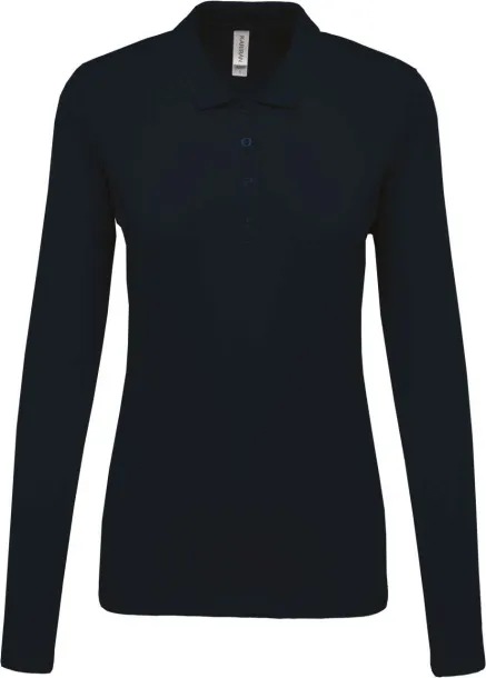  LADIES’ LONG-SLEEVED PIQUÉ POLO SHIRT - Kariban Navy