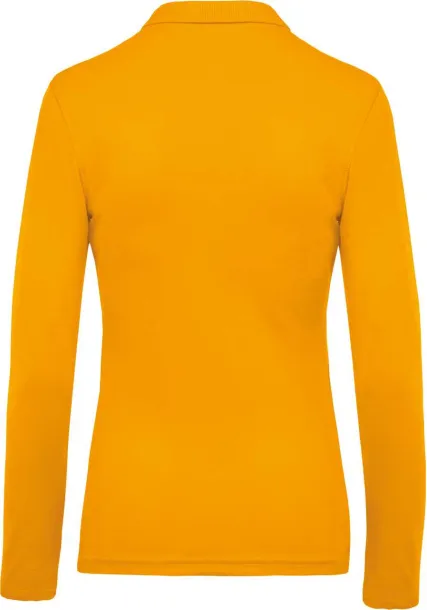  LADIES’ LONG-SLEEVED PIQUÉ POLO SHIRT - Kariban Yellow