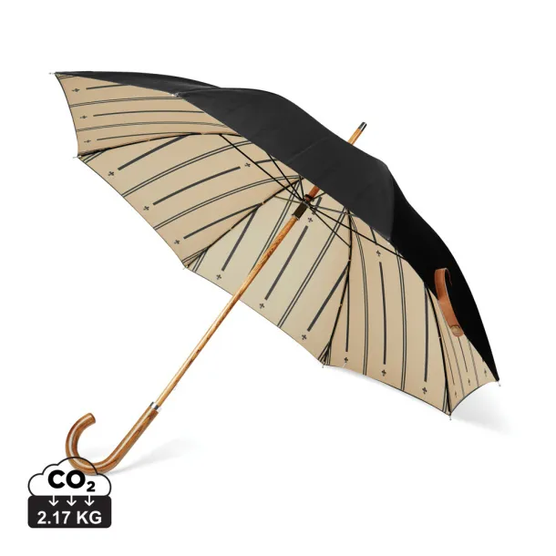  VINGA Bosler AWARE™ recycled pet 23" umbrella - Vinga Black 