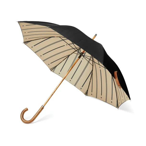  VINGA Bosler AWARE™ recycled pet 23" umbrella - Vinga Black 