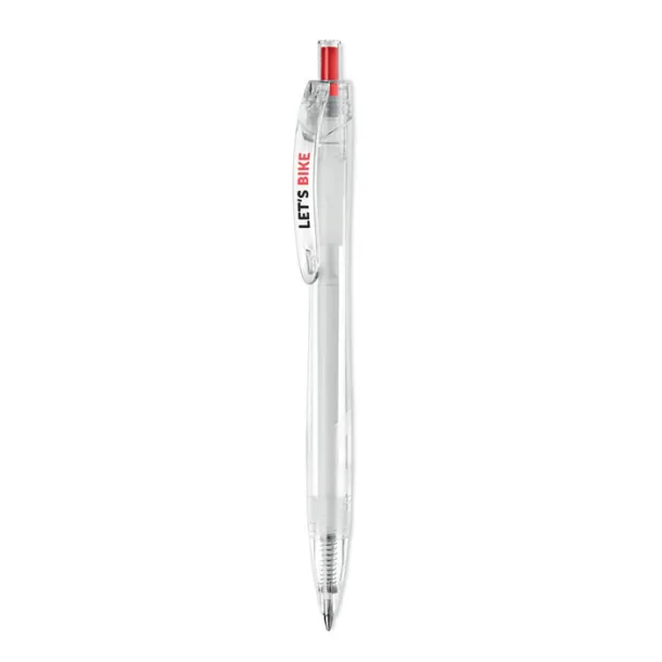 RPET PEN push ball Red