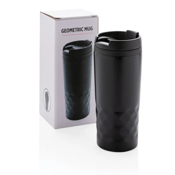 Geometric šalica, 300 ml - XD Collection Crna