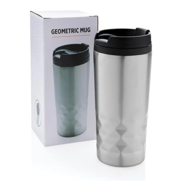 Geometric šalica, 300 ml - XD Collection Srebrna