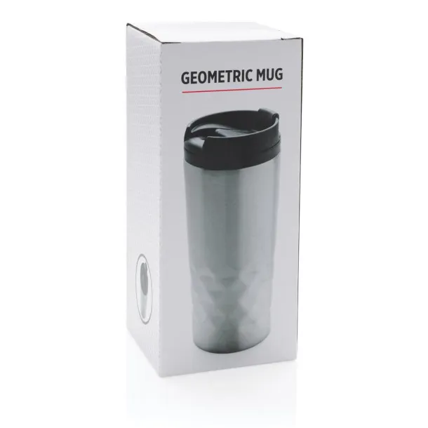  Geometric šalica, 300 ml - XD Collection Srebrna