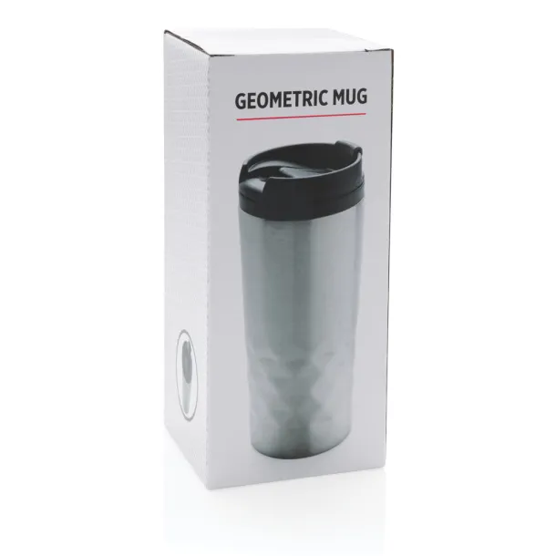  Geometric šalica, 300 ml - XD Collection Srebrna