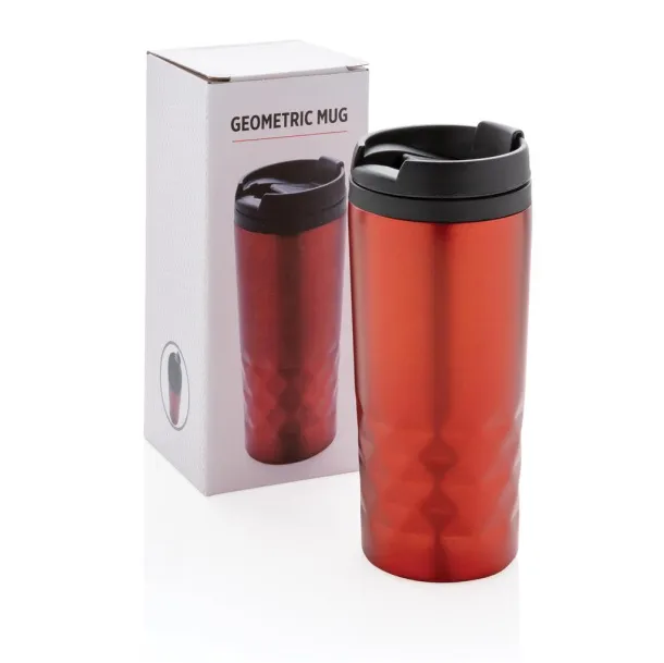  Geometric šalica, 300 ml - XD Collection Crvena