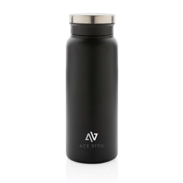  RCS Recycled stainless steel vacuum bottle 600ML - XD Collection Black Black