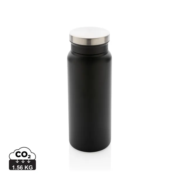  RCS Recycled stainless steel vacuum bottle 600ML - XD Collection Black Black