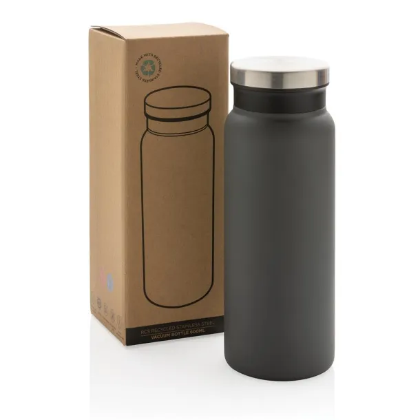  RCS Recycled stainless steel vacuum bottle 600ML - XD Collection Anthracite 