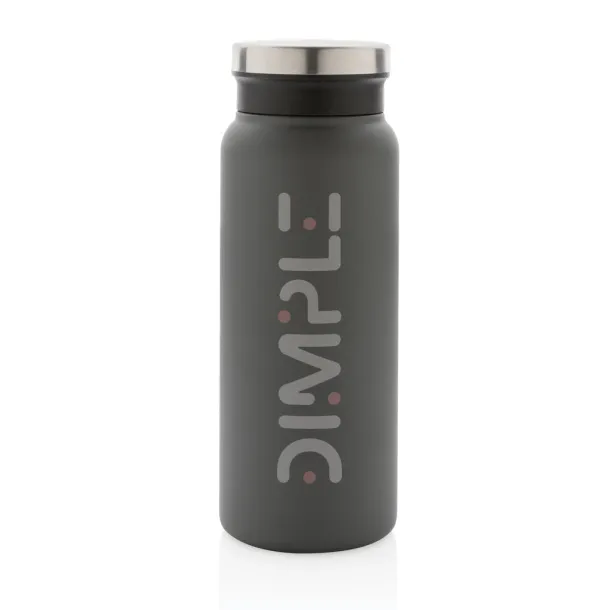  RCS Recycled stainless steel vacuum bottle 600ML - XD Collection Anthracite 