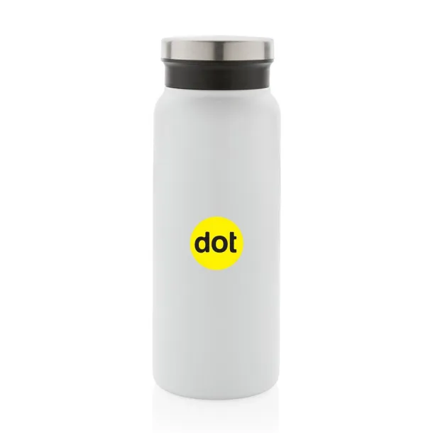  RCS Recycled stainless steel vacuum bottle 600ML - XD Collection White 