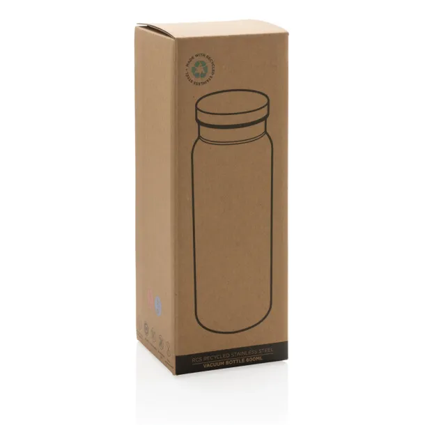  RCS Recycled stainless steel vacuum bottle 600ML - XD Collection Plava