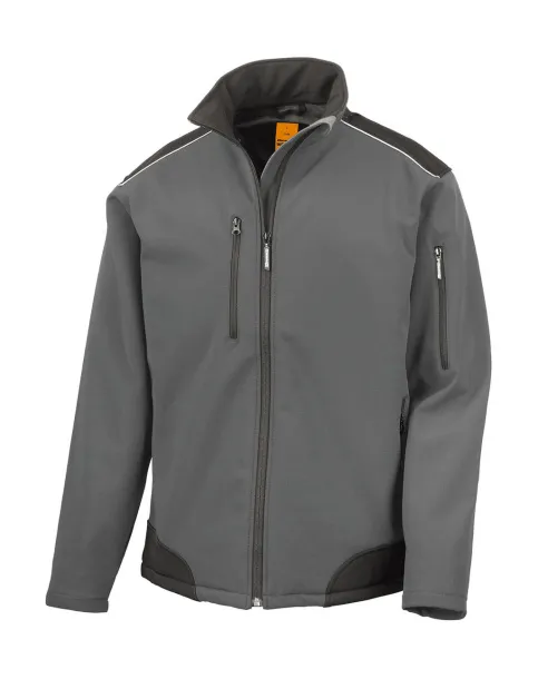  Ripstop radna softshell jakna - Result Work-Guard Siva Crna