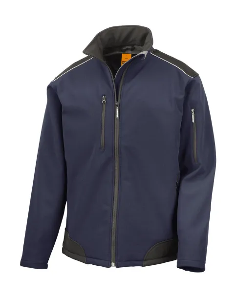  Ripstop radna softshell jakna - Result Work-Guard Mornarsko plava Crna