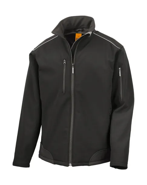  Ripstop Softshell Work Jacket - Result Work-Guard Black Black