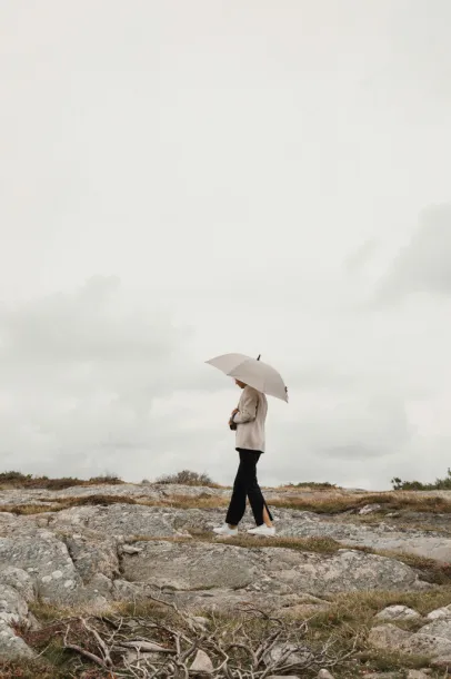  VINGA Baltimore AWARE™ RPET 23" kišobran - Vinga greige