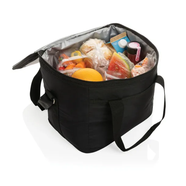  Pedro AWARE™ RPET deluxe cooler bag with 5W solar panel - XD Collection Black 