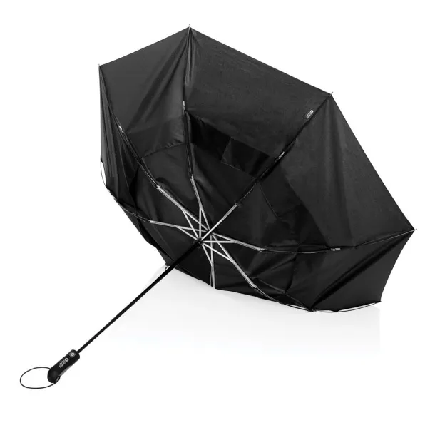  Swiss Peak Aware™ Tornado 27” pocket storm umbrella - Swiss Peak Black 