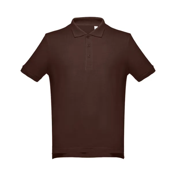 ADAM Men's polo shirt Dark brown