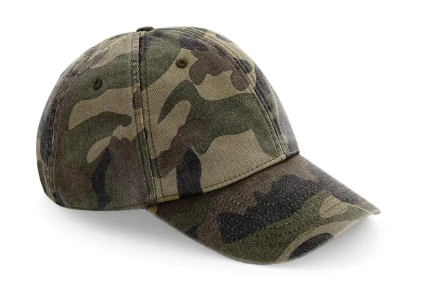  Low Profile Vintage Cap - Beechfield Vintage Jungle Camo