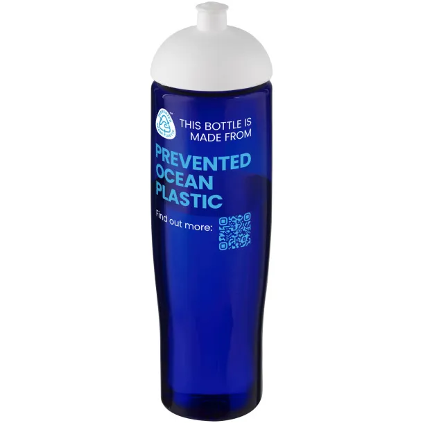 H2O Active® Eco Tempo 700 ml dome lid sport bottle - Unbranded White Blue