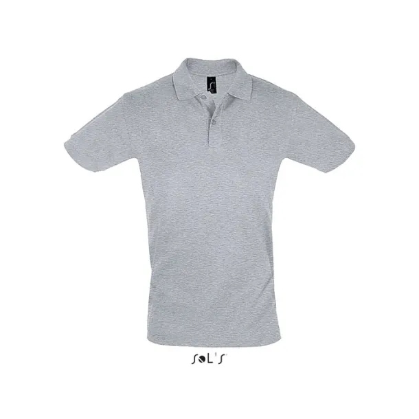 PERFECT MEN POLO-180g Grey Melange