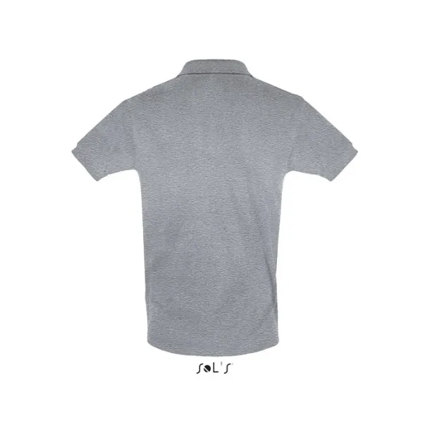 PERFECT MEN POLO-180g Grey Melange