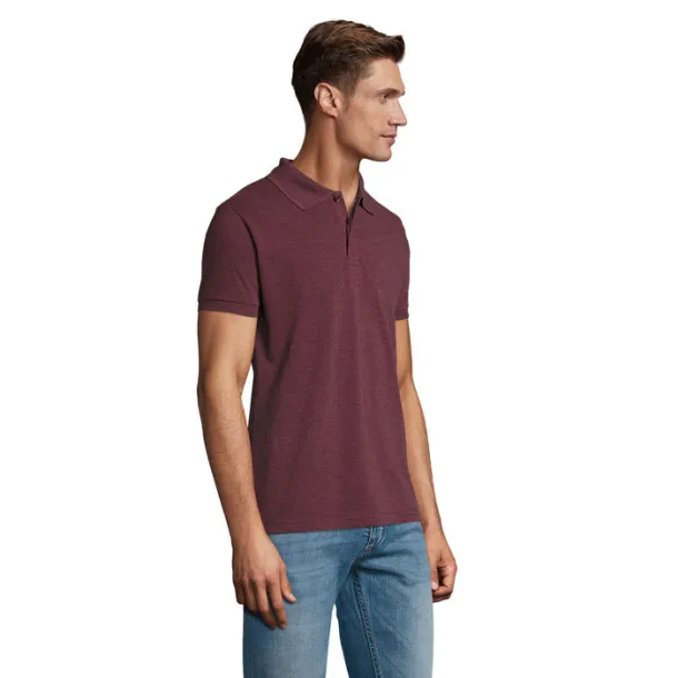 PERFECT MEN Muška Polo majica - 180g Heather Oxblood