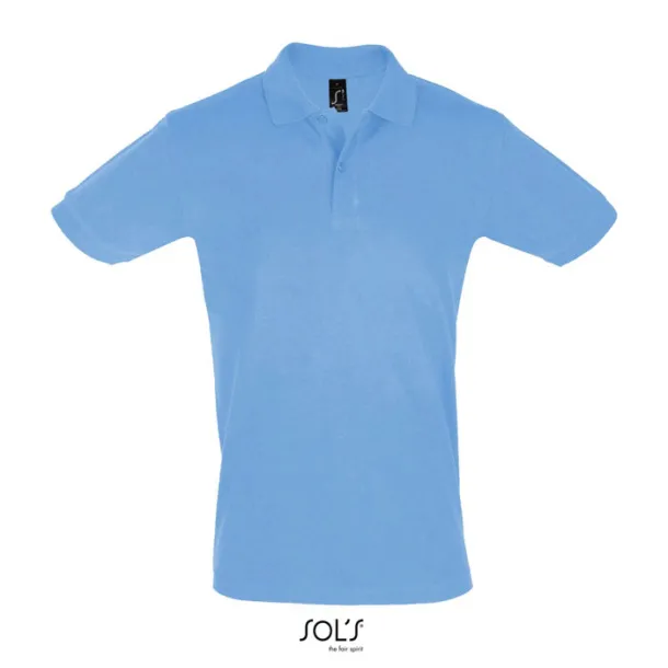 PERFECT MEN POLO-180g Sky blue